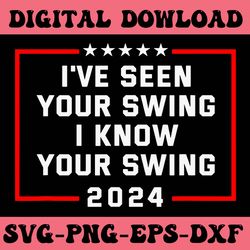 i've seen your swing i know your swing svg