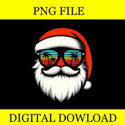 christmas in july santa hat sunglasses beach summer vacation png