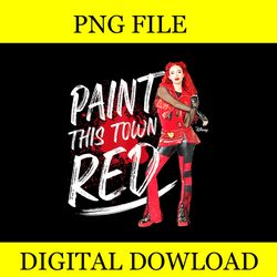 the rise of red paint this town png