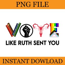 vote like ruth sent you png, uterus feminist lgbt png, lgbt file png
