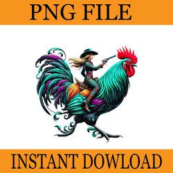 cowgirl riding chicken png