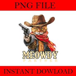 meowdy partner cowboy cat png