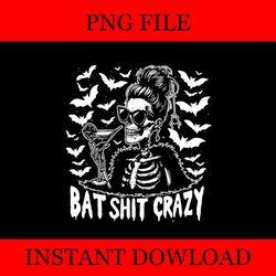 bat shit crazy halloween witch messy bun skull png