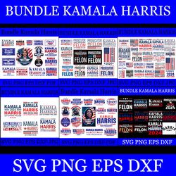 bundle kamala harris 2024 svg, kamala harris for president svg, kamala harris svg file