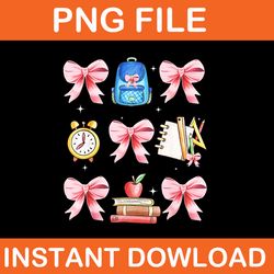 back to school coquette bow png