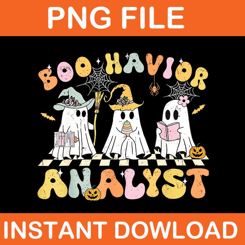 Ghost Boo Havior Analyst Therapist BCBA Halloween PNG 0