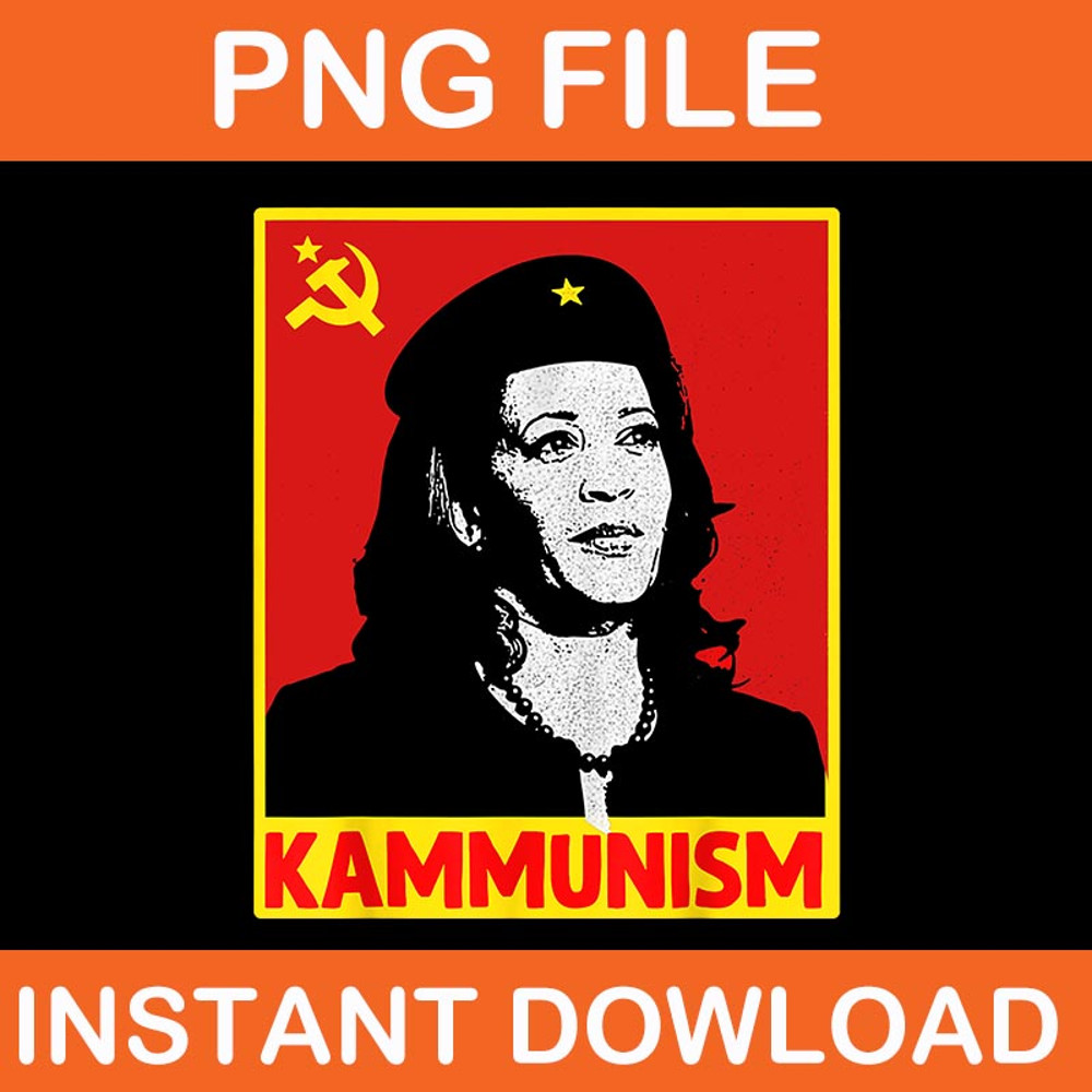 Awesome Kamala Harris Kammunism 2024 PNG 0