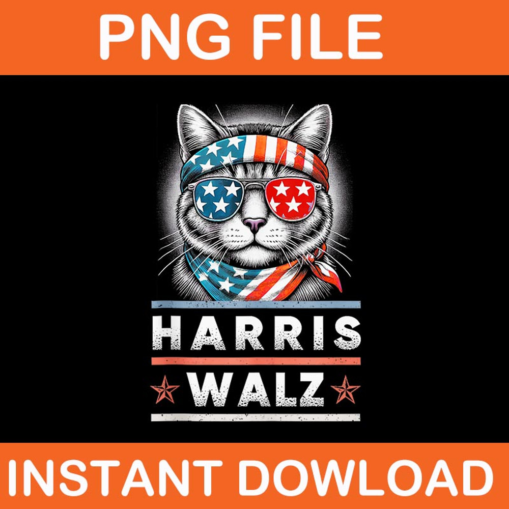 Cat Harris Walz 2024 PNG 1