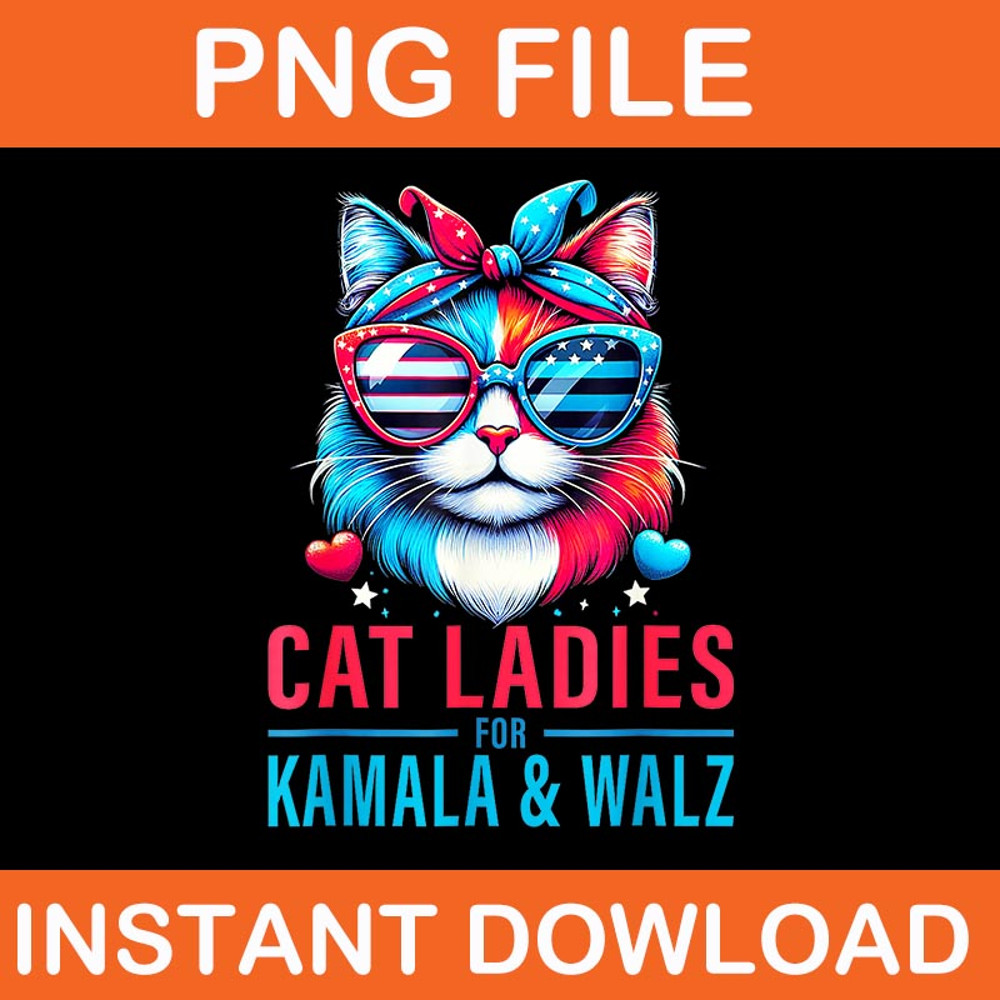 Cat Harris Walz 2024 PNG 2