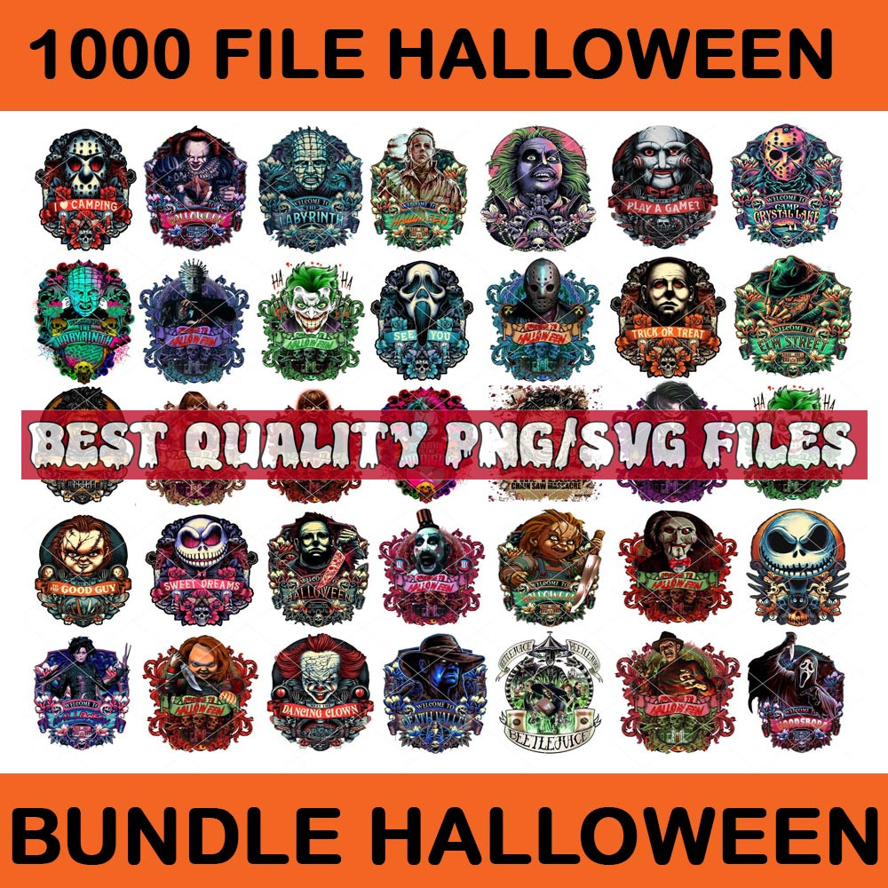 Bundle Halloween 1000 Villains Bundle Png Horror Movie Halloween Png Horror Movie Png 3