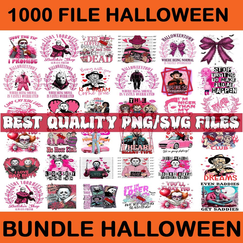 Bundle Halloween 1000 Villains Bundle Png Horror Movie Halloween Png Horror Movie Png 4
