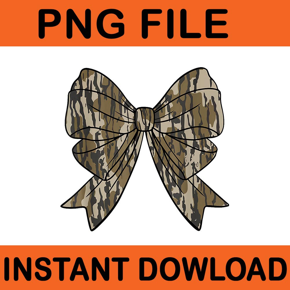 Camo Coquette Bow Duck Hunt PNG 0