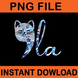 cat comma la blue cats wave kamala harris 2024 png