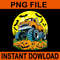 Monster Truck Halloween Jack O Lantern Moon Pumpkin PNG 0