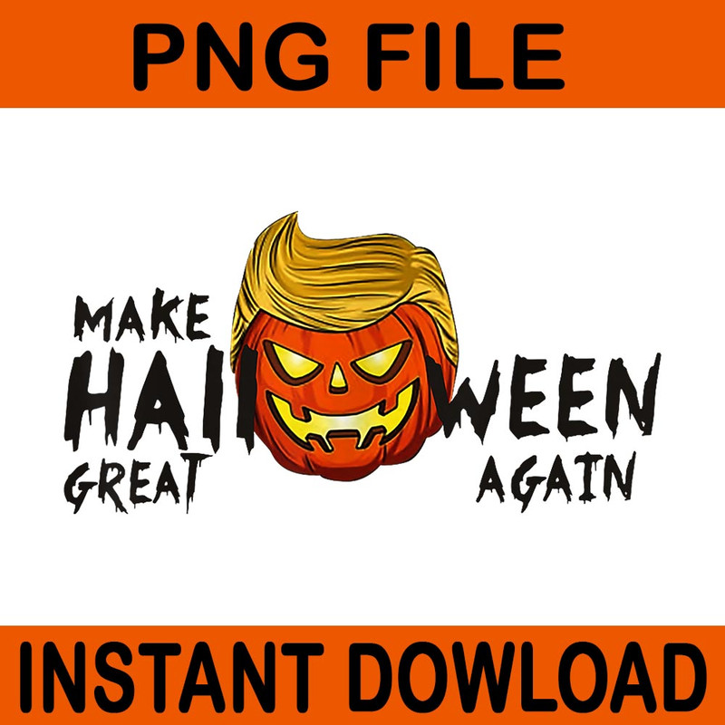 Trumpkin Make Halloween Great Again Funny Trump PNG 1