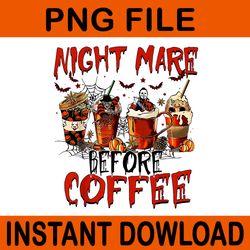 night mare before coffee halloween png
