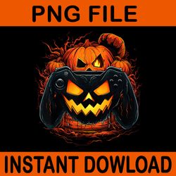 jack o lantern pumpkin face gamer gaming halloween png