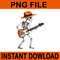 Skeleton Playing Electric Guitar Rock Halloween PNG 0