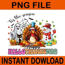 tis the season happyhallothanksmas png