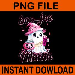 boo-jee mama pink ghost halloween png