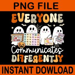 everyone communicates differently speech therapy halloween png