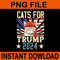 Cat For Trump 2024 PNG 0