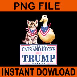 cats and ducks for trump 2024 png