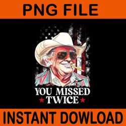 you missed twice western trump cowboy 2024 png