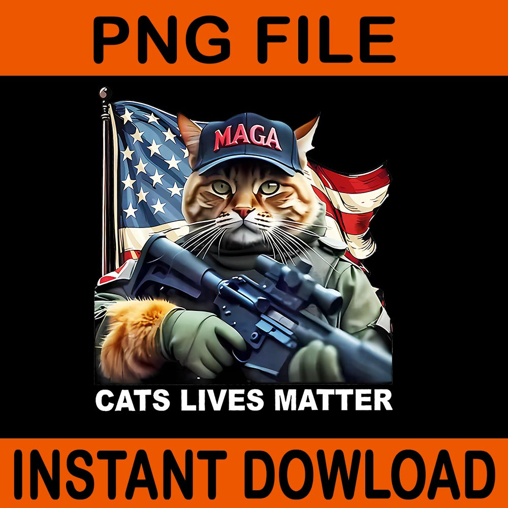 Cats Lives Matter Trump 2024 PNG 0