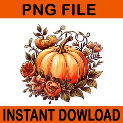 fall autumn pumpkin graphic vintage thanksgiving png