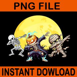 dabbing skeleton mummy spooky squad png