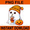 Ghost Drinking Pumpkin Halloween PNG 0