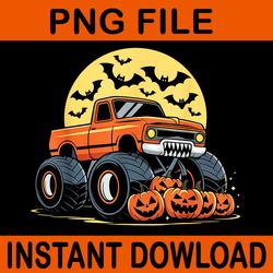 monster truck pumpkins halloween png