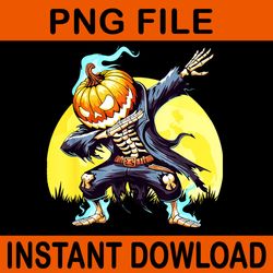 dabbing skeleton headless pumpkin dab dance halloween png