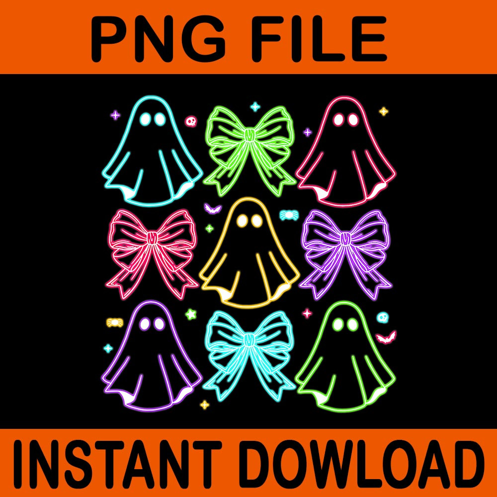Boo Ghost Spooky Season Glow In Halloween Night PNG 0