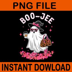 boo jee ghost halloween leopard coffee png