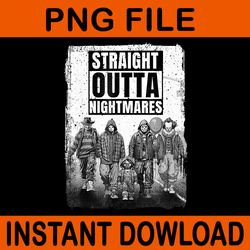 straight outta nightmares horror halloween png