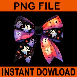 ghost bow coquette halloween spooky season png