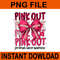 Coquette Bow Pink Out Football Mom Breast Cancer Awareness PNG 0