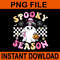 Groovy Retro Spooky Season Retro Ghost Halloween PNG 0