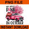 In October We Wear Pink Truck PNG 0