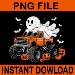 monster truck ghost pumpkin halloween png