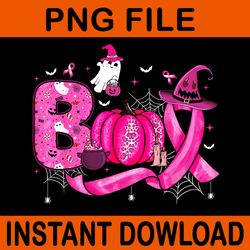boo pink ghost halloween breast cancer awareness png