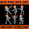 Dancing Skeleton Halloween SVG 0