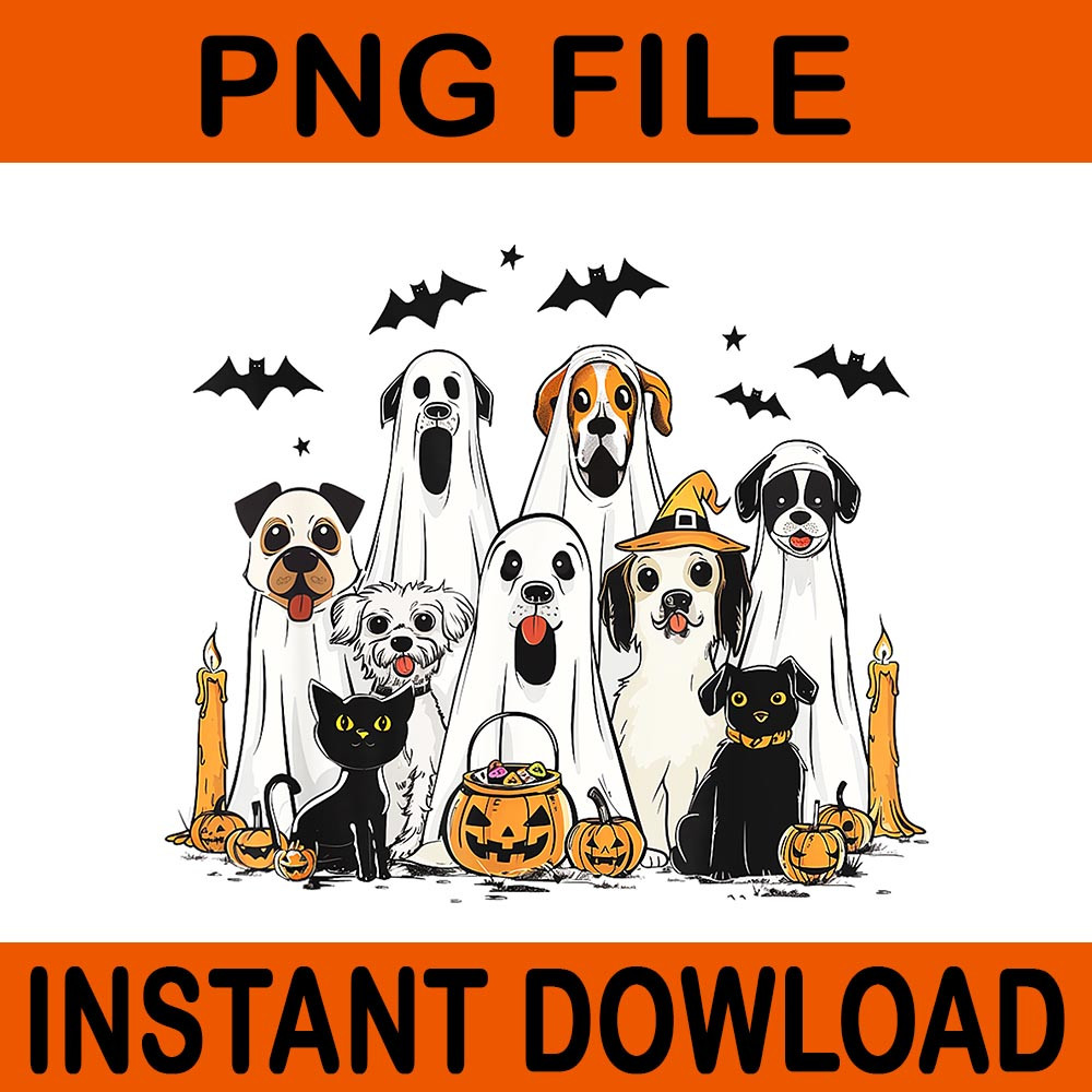 Dog Ghost Halloween PNG 0