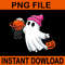 Ghost Playing Basketball Halloween PNG 0