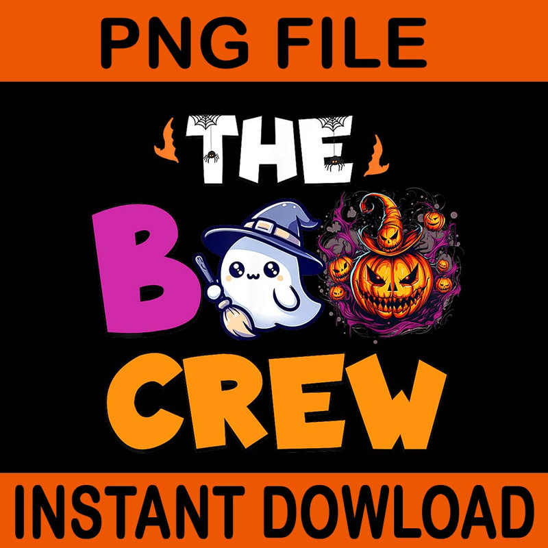 The Boo Crew Halloween PNG 0