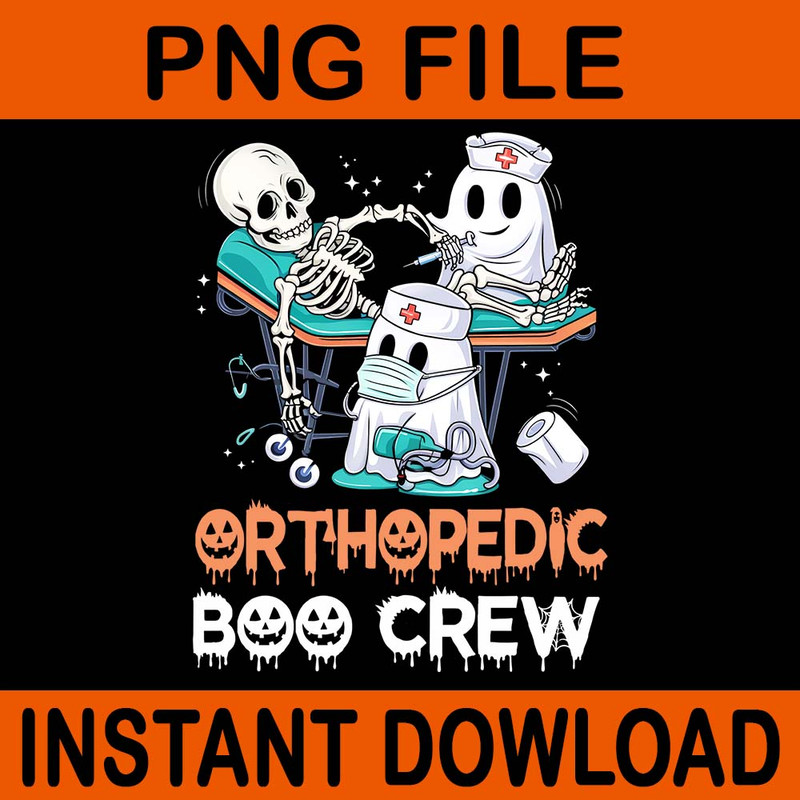 Orthopedic Boo Crew Halloween PNG 0
