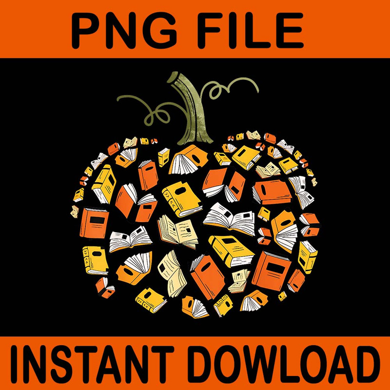 Book Pumpkin Autumn Fall PNG 0