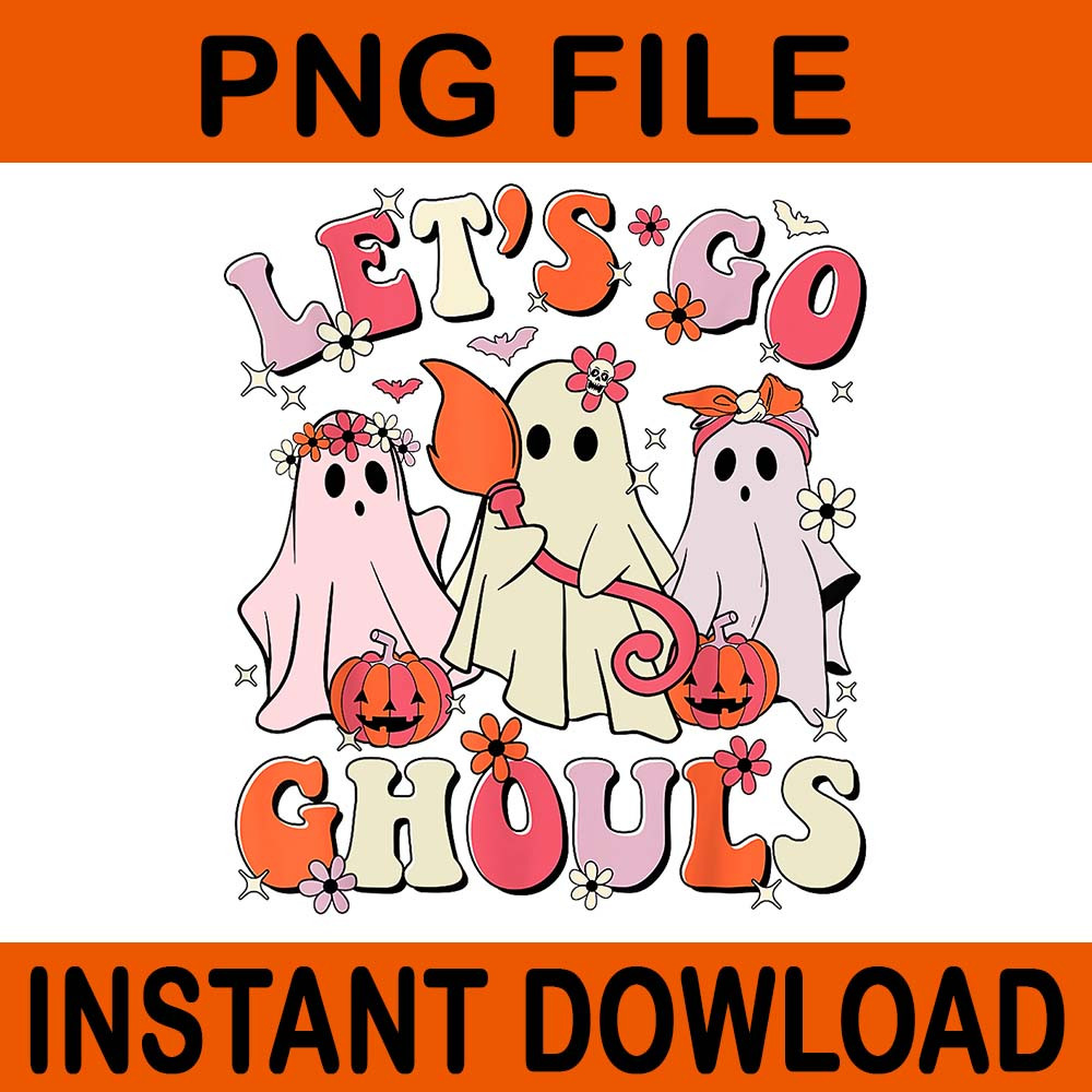Lets Go Ghouls Halloween PNG 0